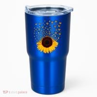 Adorable Butterfly Sunflower Tumbler thumb 0