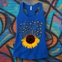 Adorable Butterfly Sunflower Women's Tank Top thumb 3