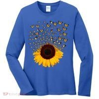 Adorable Butterfly Sunflower Women's Long Sleeve Shirt thumb 0