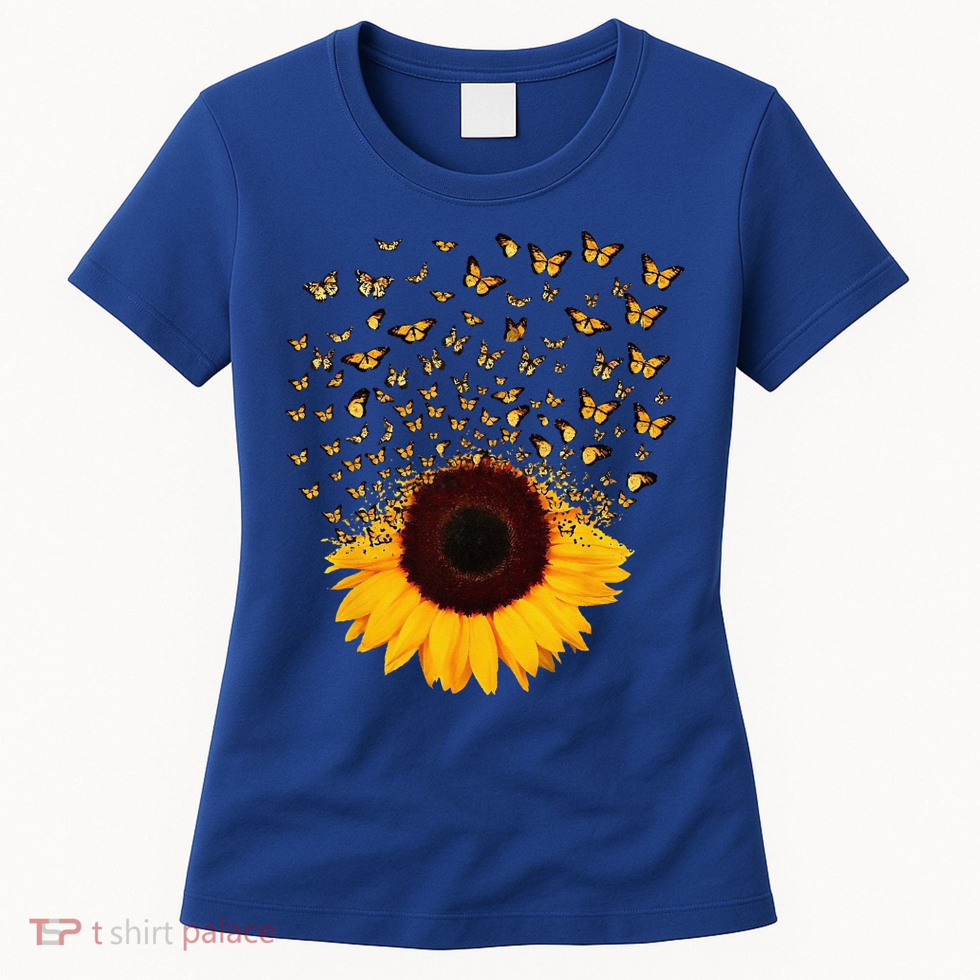 Adorable Butterfly Sunflower Women's T-Shirt