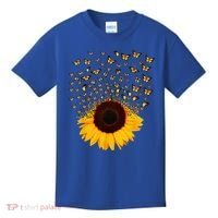 Adorable Butterfly Sunflower Kids T-Shirt thumb 0