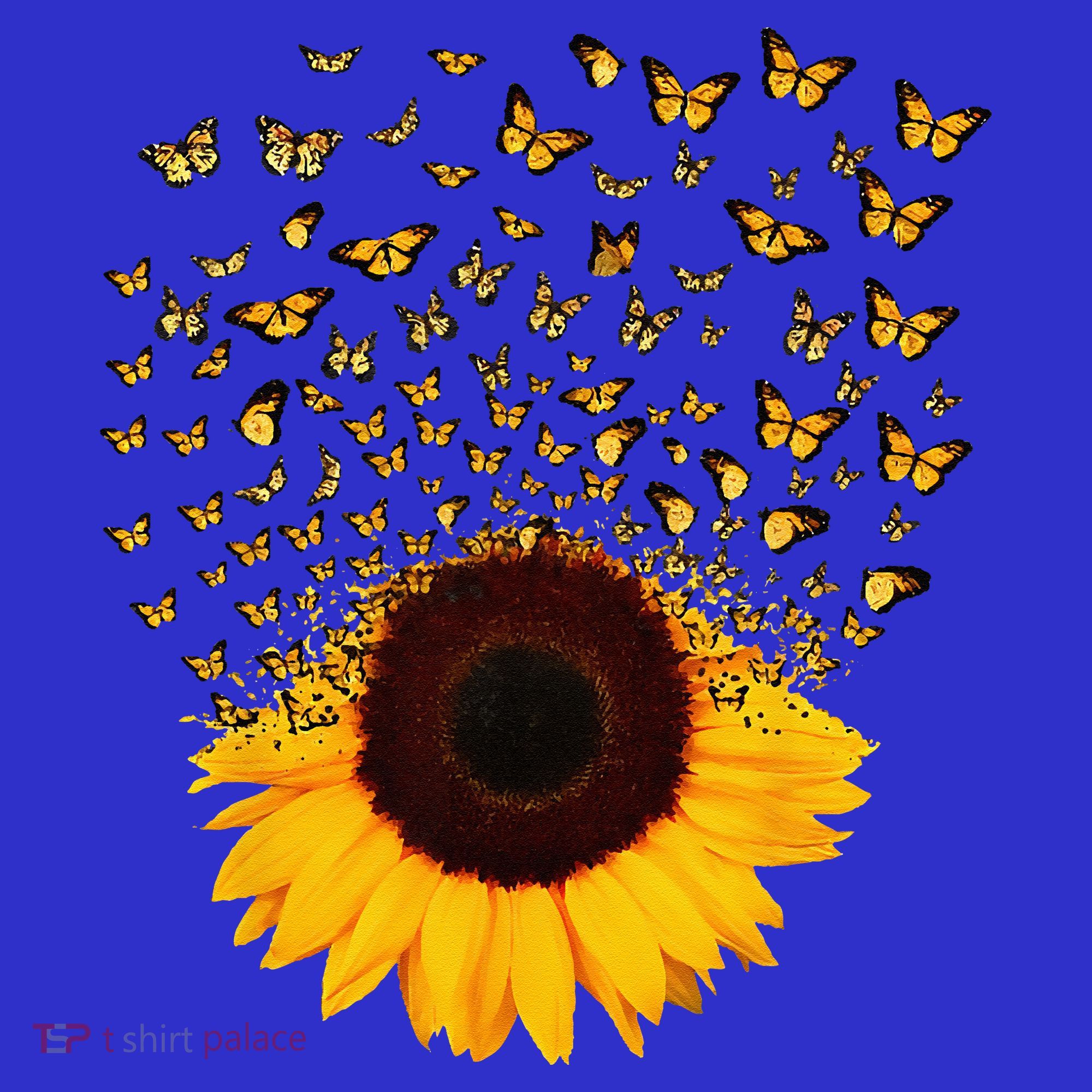 Adorable Butterfly Sunflower Kids T-Shirt