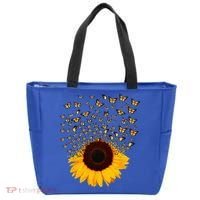 Adorable Butterfly Sunflower Tote Bag thumb 0