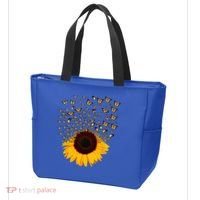 Adorable Butterfly Sunflower Tote Bag thumb 3