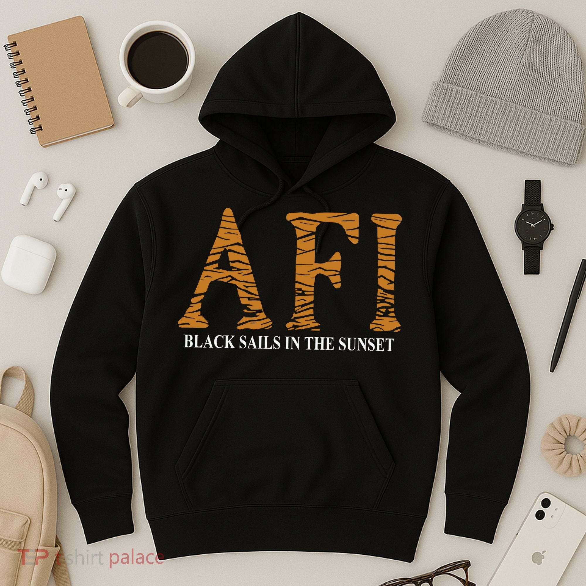 Afi Black Sails Waves Hoodie