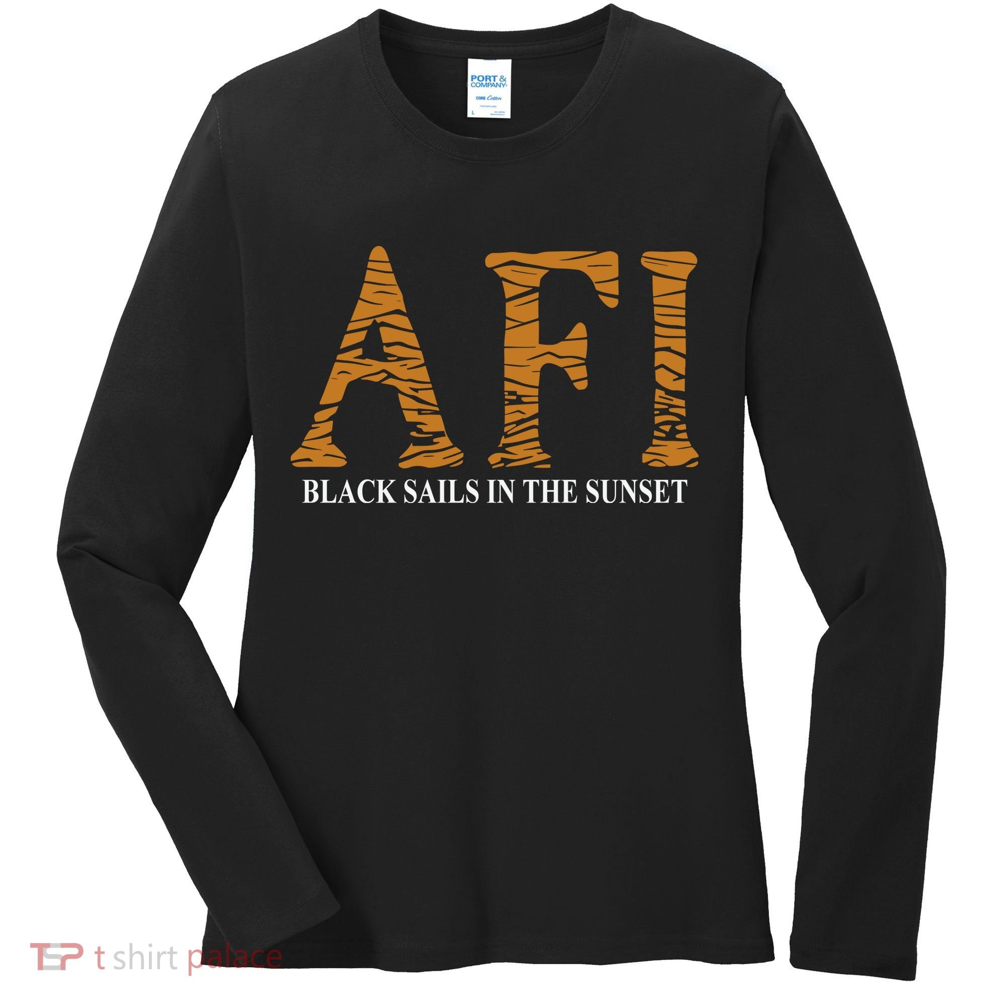 Afi Black Sails Waves Women's Long Sleeve Shirt