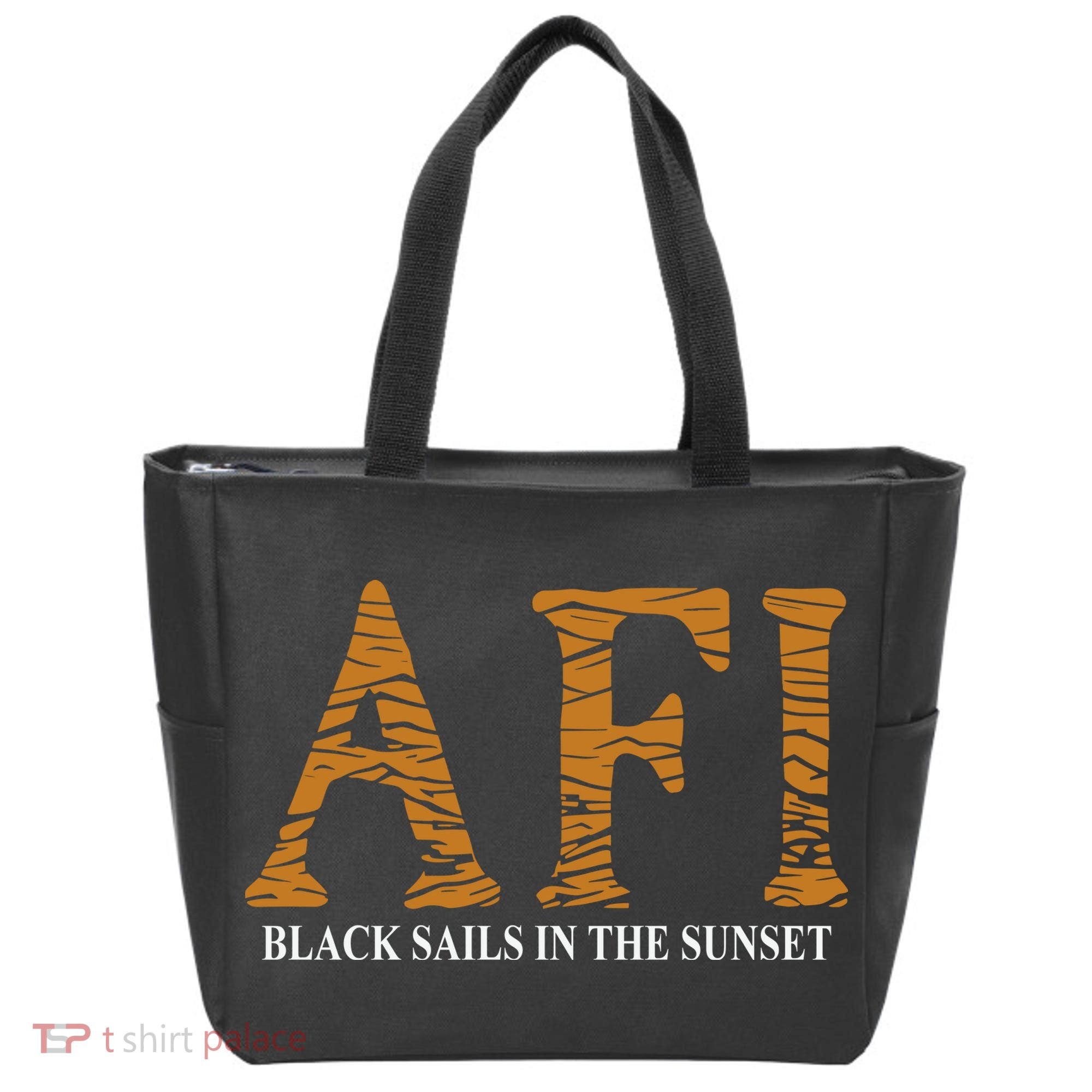 Afi Black Sails Waves Tote Bag