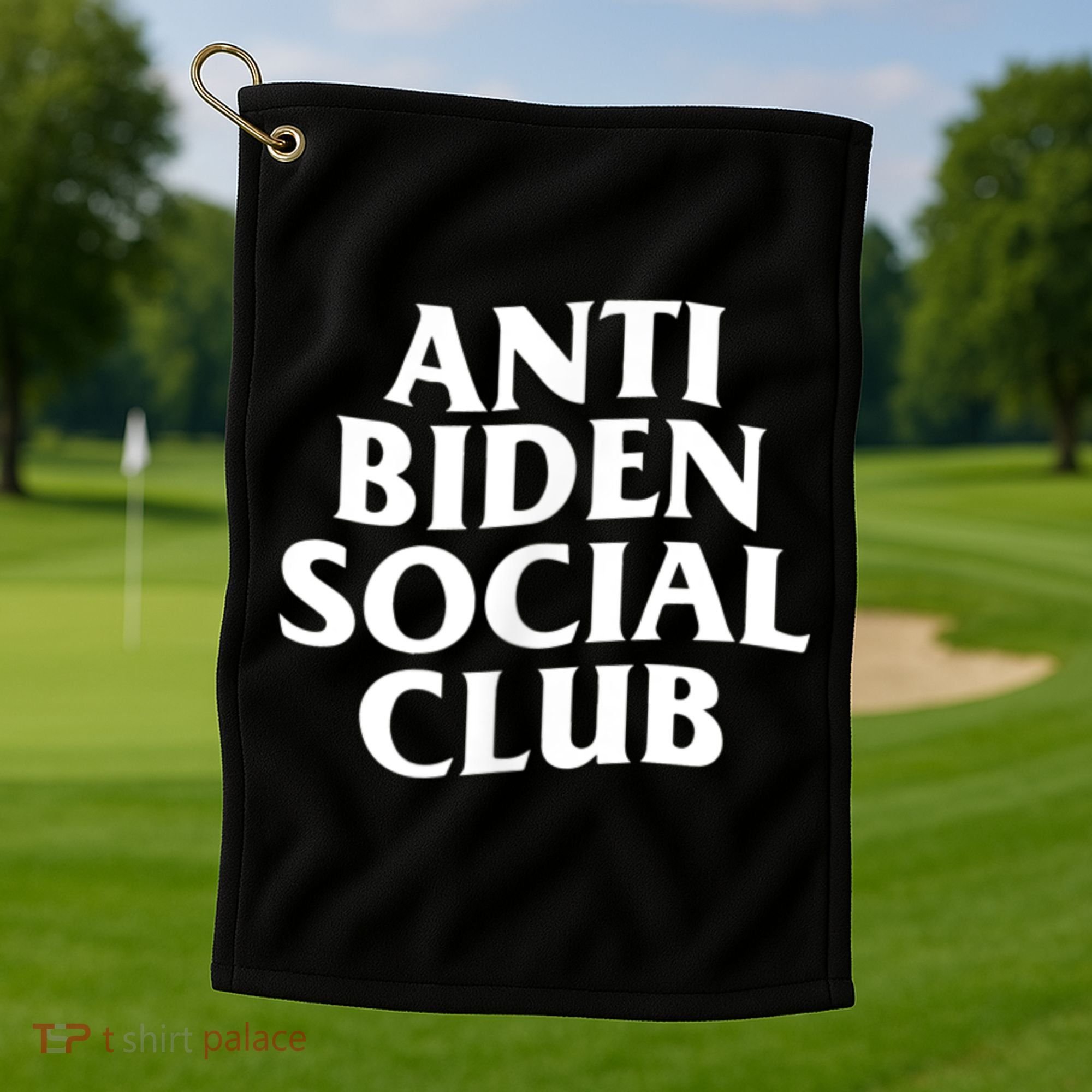 Anti Biden Social Club Golf Towel