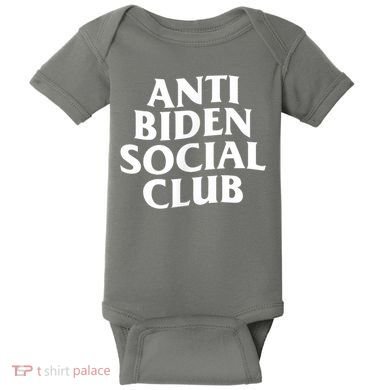 Anti Biden Social Club Baby Bodysuit