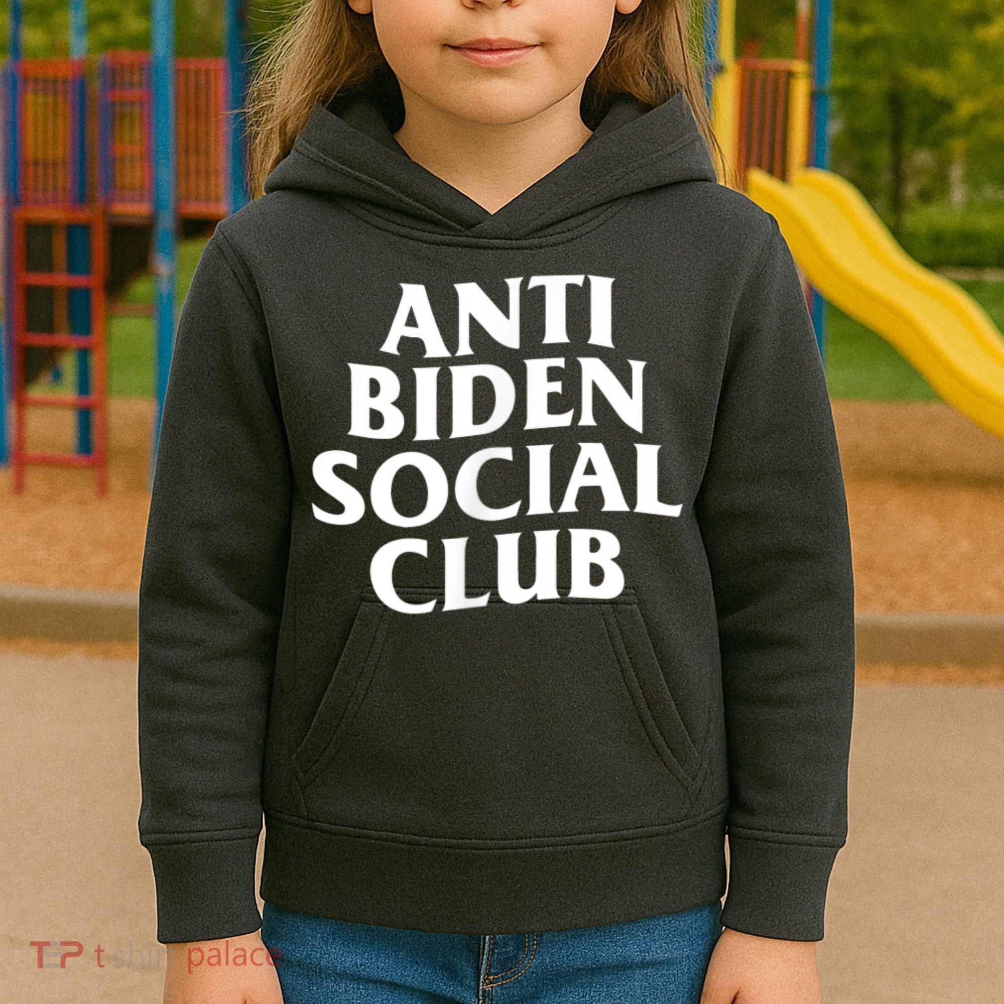 Anti Biden Social Club Kids Hoodie
