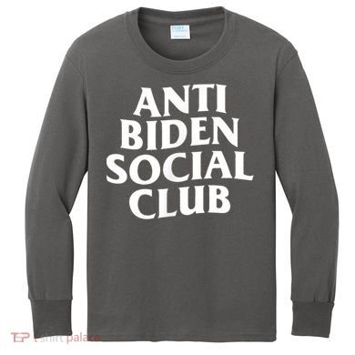 Anti Biden Social Club Kids Long Sleeve Shirt