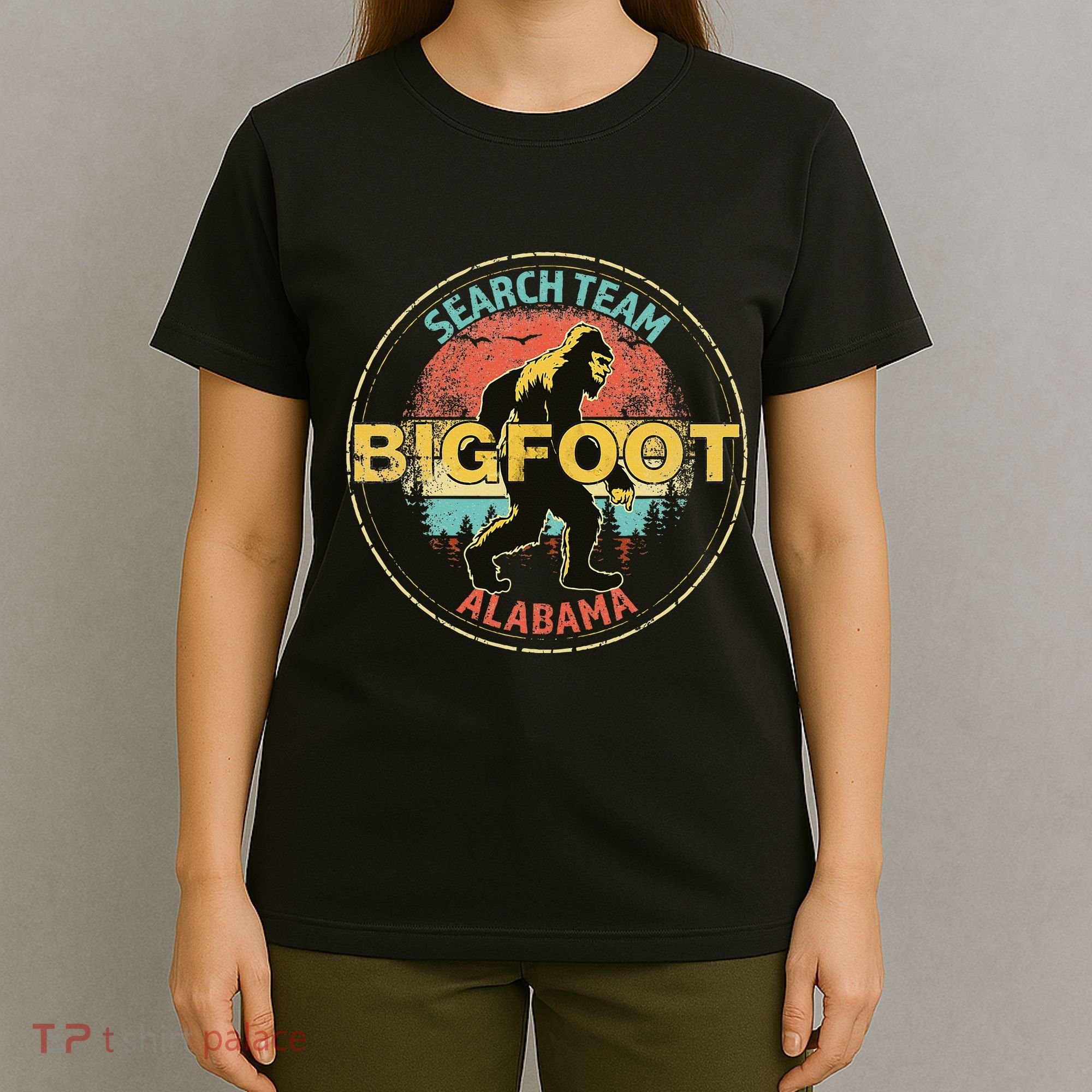 Alabama Bigfoot Search Team Sasquatch Merchandise T-Shirt