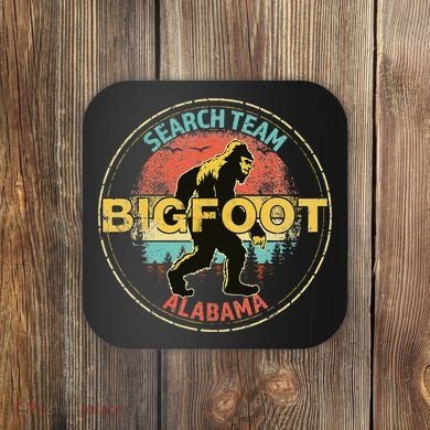 Alabama Bigfoot Search Team Sasquatch Merchandise Coaster