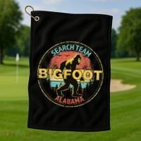 Alabama Bigfoot Search Team Sasquatch Merchandise Golf Towel thumb 1