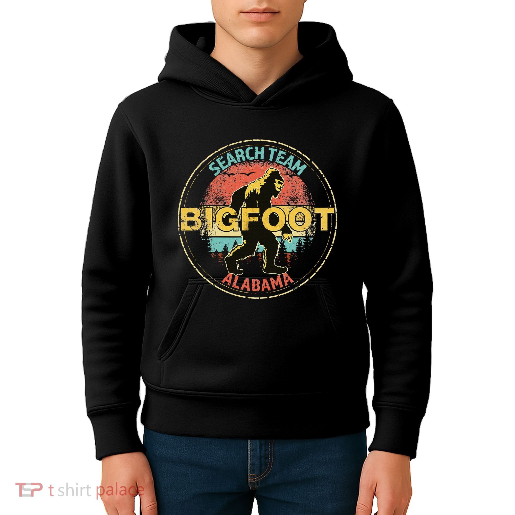 Alabama Bigfoot Search Team Sasquatch Merchandise Kids Hoodie