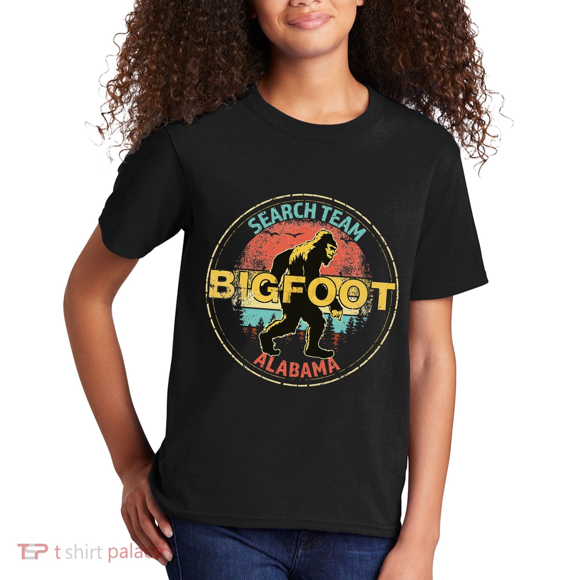 Alabama Bigfoot Search Team Sasquatch Merchandise Kids T-Shirt