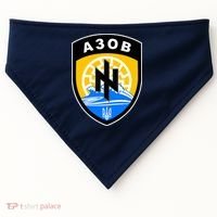 Azov Battalion Support Ukraine Military USA-Made Doggie Bandana thumb 0