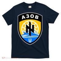 Azov Battalion Support Ukraine Military T-Shirt thumb 0