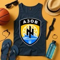 Azov Battalion Support Ukraine Military Tank Top thumb 4