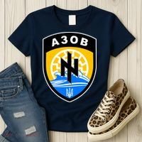 Azov Battalion Support Ukraine Military Women's T-Shirt thumb 3