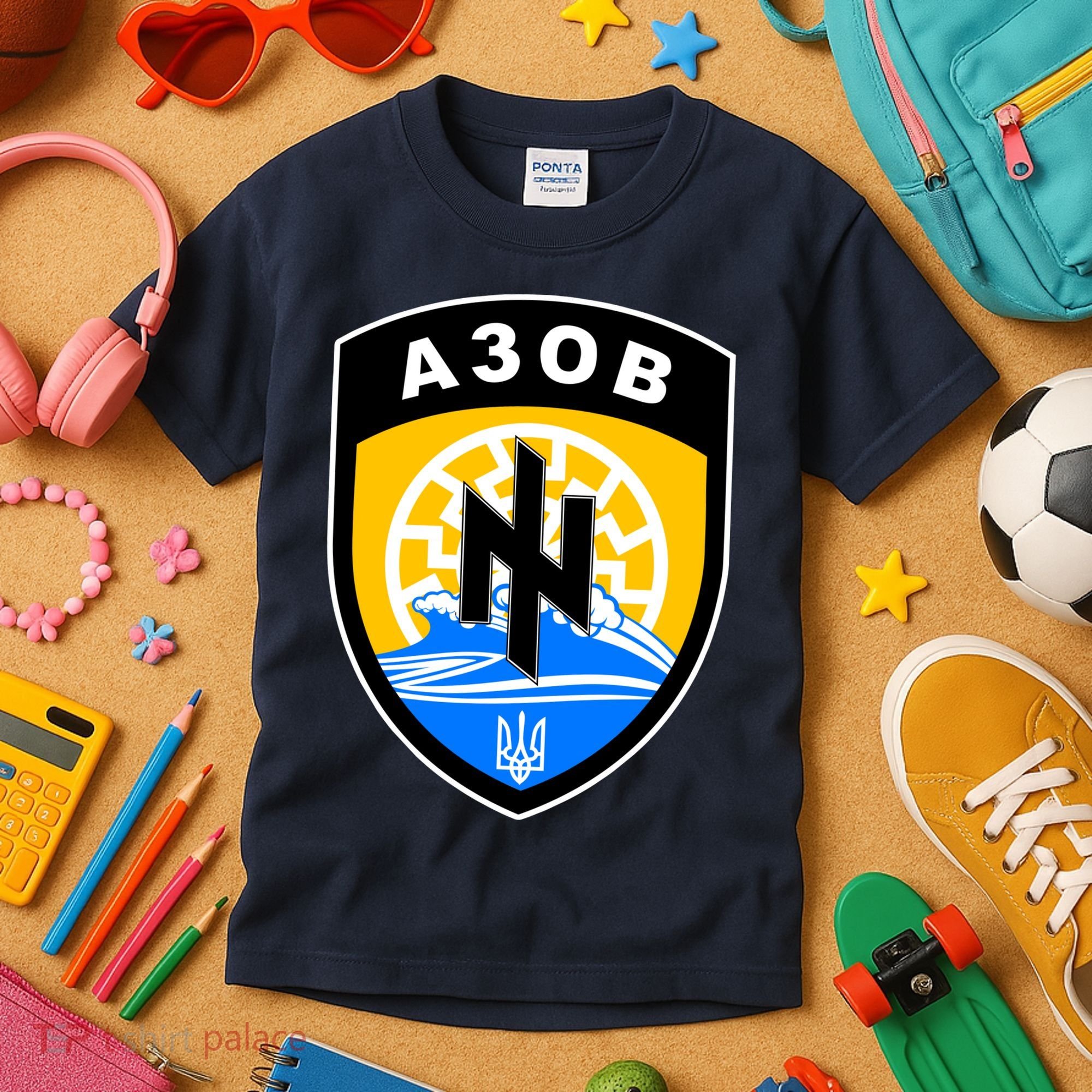 Azov Battalion Support Ukraine Military Kids T-Shirt