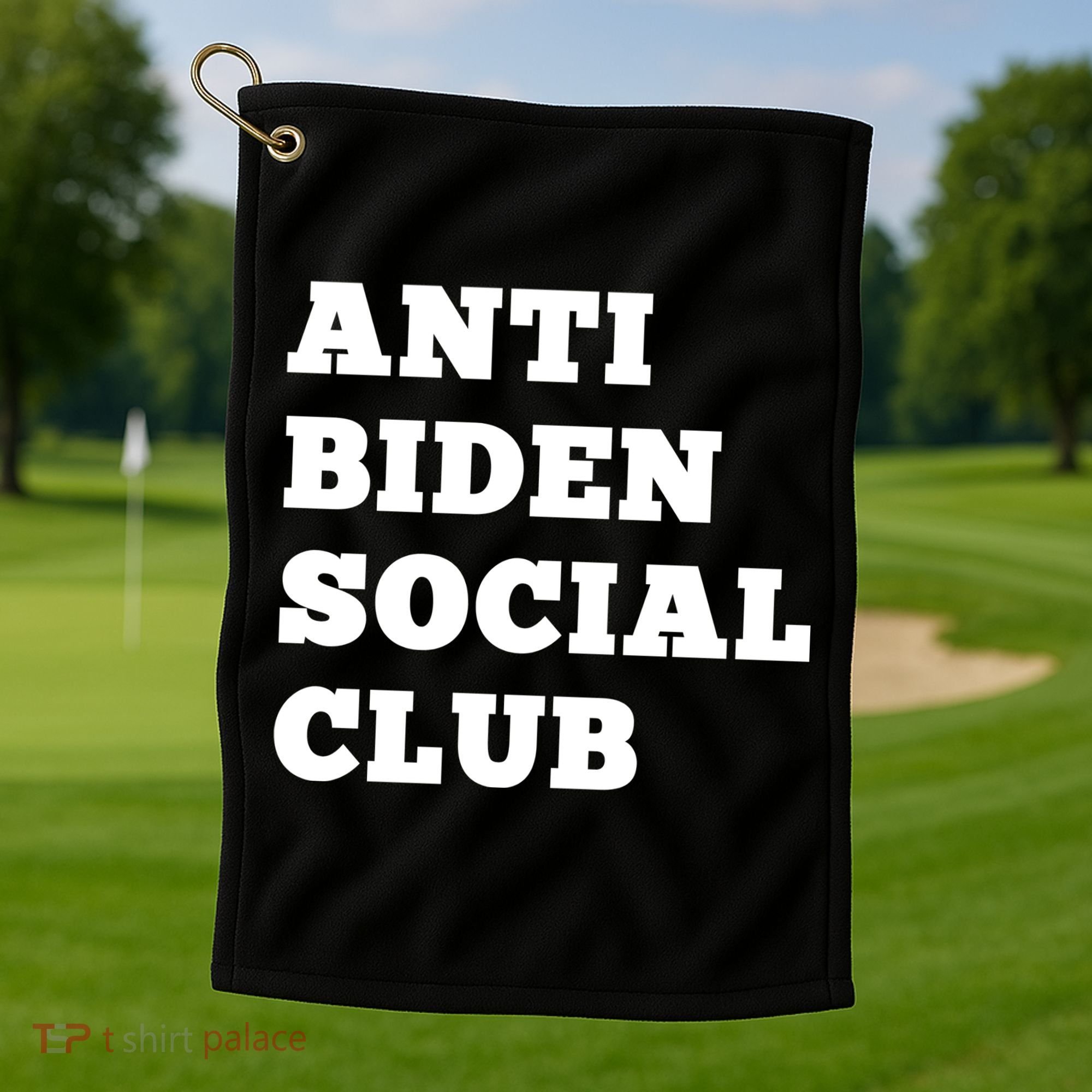Anti Biden Social Club Shirt Golf Towel
