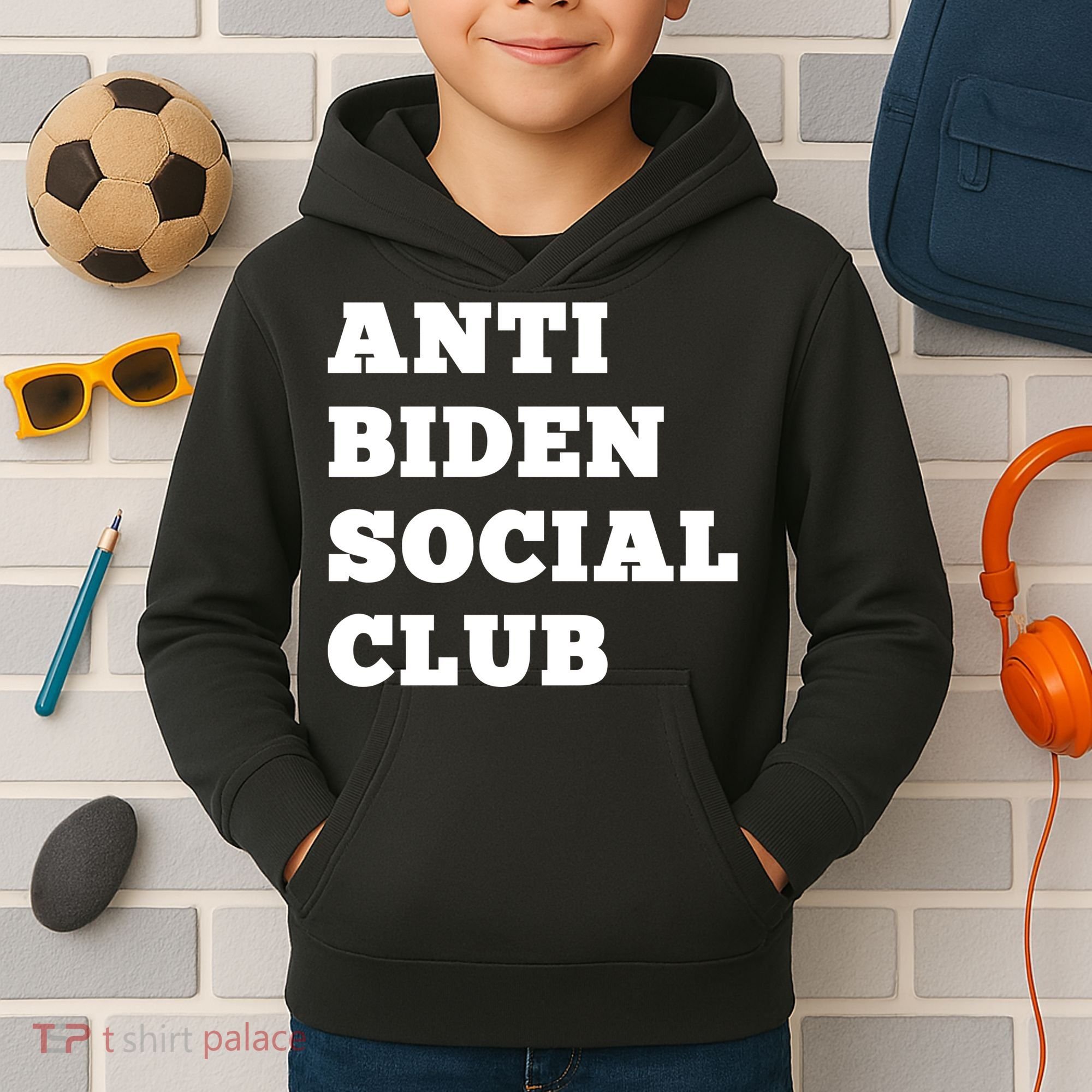 Anti Biden Social Club Shirt Kids Hoodie