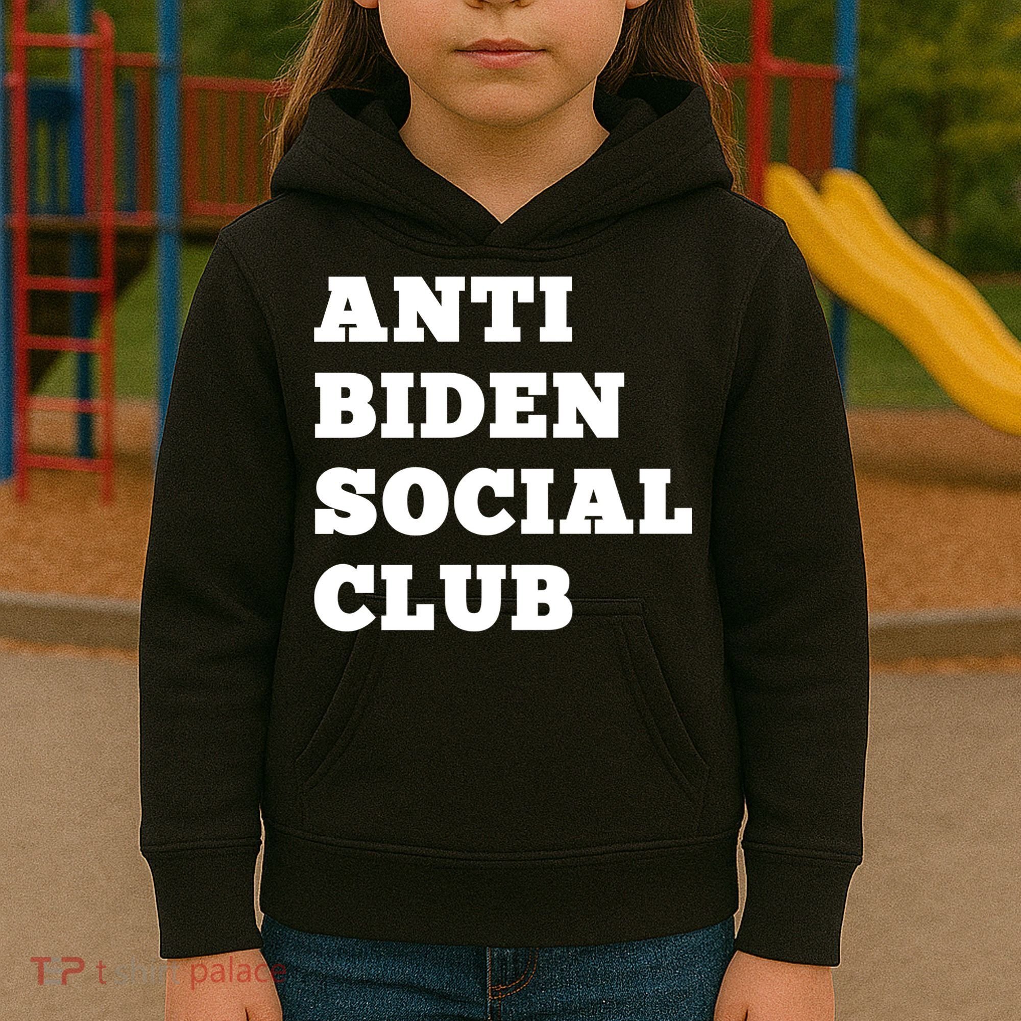 Anti Biden Social Club Shirt Kids Hoodie