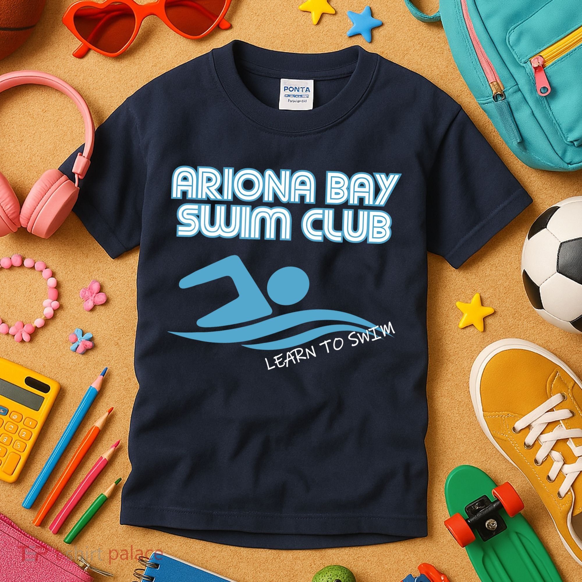 Arizona Bay Swim Club Learn To Swim Team Kids T-Shirt