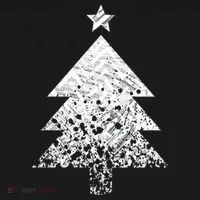 Abstract Big Christmas Tree Doggie Tank thumb 4