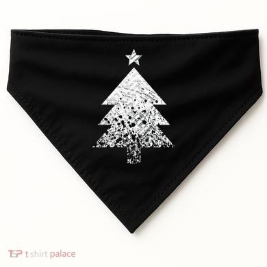 Abstract Big Christmas Tree USA-Made Doggie Bandana