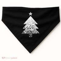 Abstract Big Christmas Tree USA-Made Doggie Bandana thumb 0