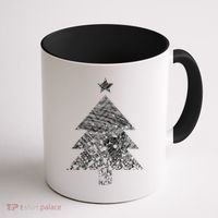 Abstract Big Christmas Tree Coffee Mug thumb 1