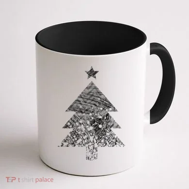 Abstract Big Christmas Tree Coffee Mug back