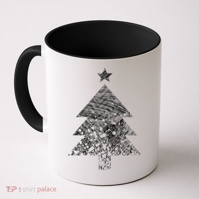 Abstract Big Christmas Tree Coffee Mug