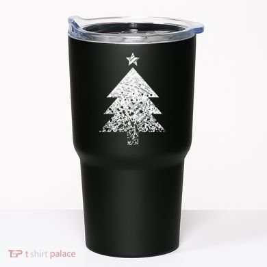 Abstract Big Christmas Tree Tumbler