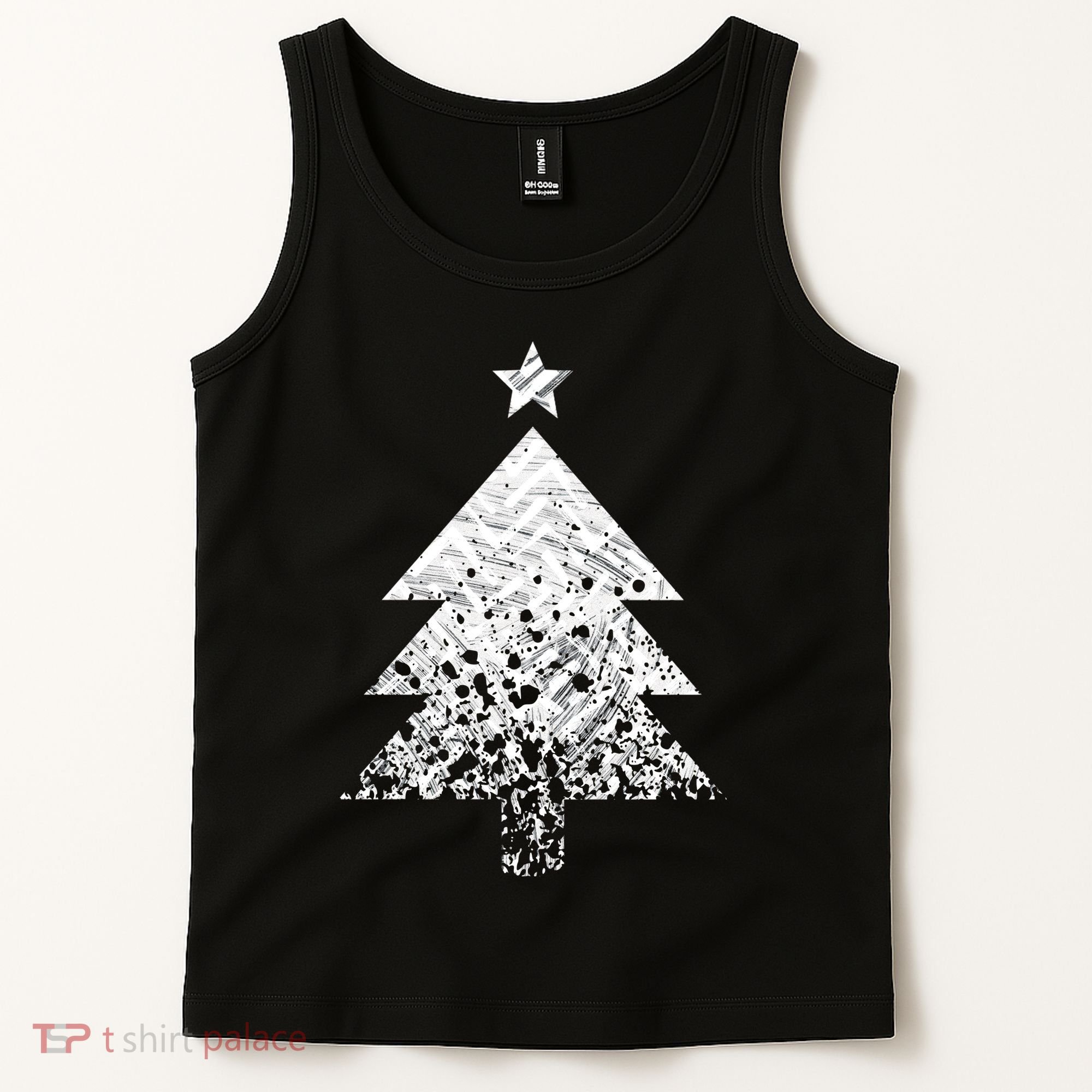 Abstract Big Christmas Tree Tank Top