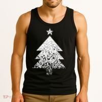 Abstract Big Christmas Tree Tank Top thumb 3