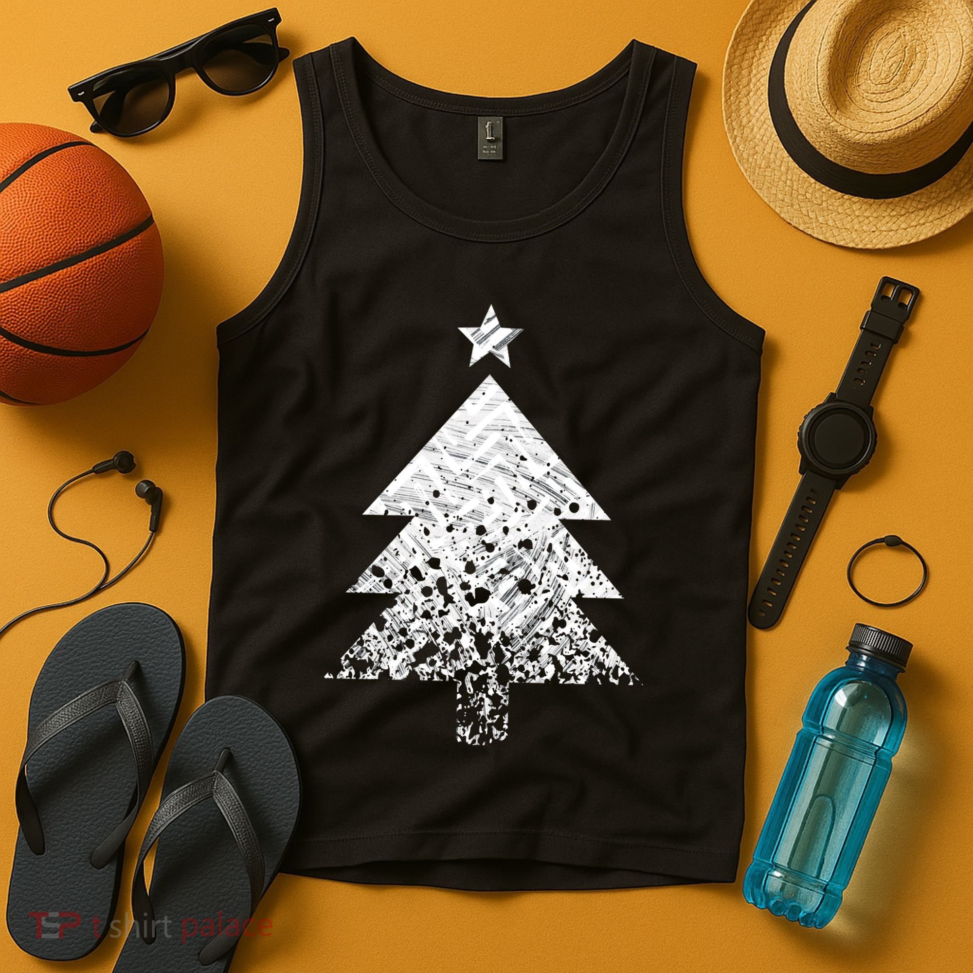 Abstract Big Christmas Tree Tank Top