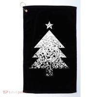 Abstract Big Christmas Tree Golf Towel thumb 0