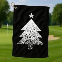 Abstract Big Christmas Tree Golf Towel thumb 1