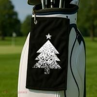 Abstract Big Christmas Tree Golf Towel thumb 2