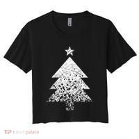 Abstract Big Christmas Tree Women's Crop Top Tee thumb 0