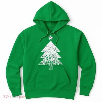 Abstract Big Christmas Tree Hoodie