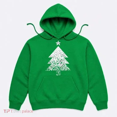 Abstract Big Christmas Tree Hoodie