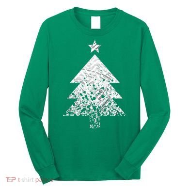 Abstract Big Christmas Tree Long Sleeve Shirt