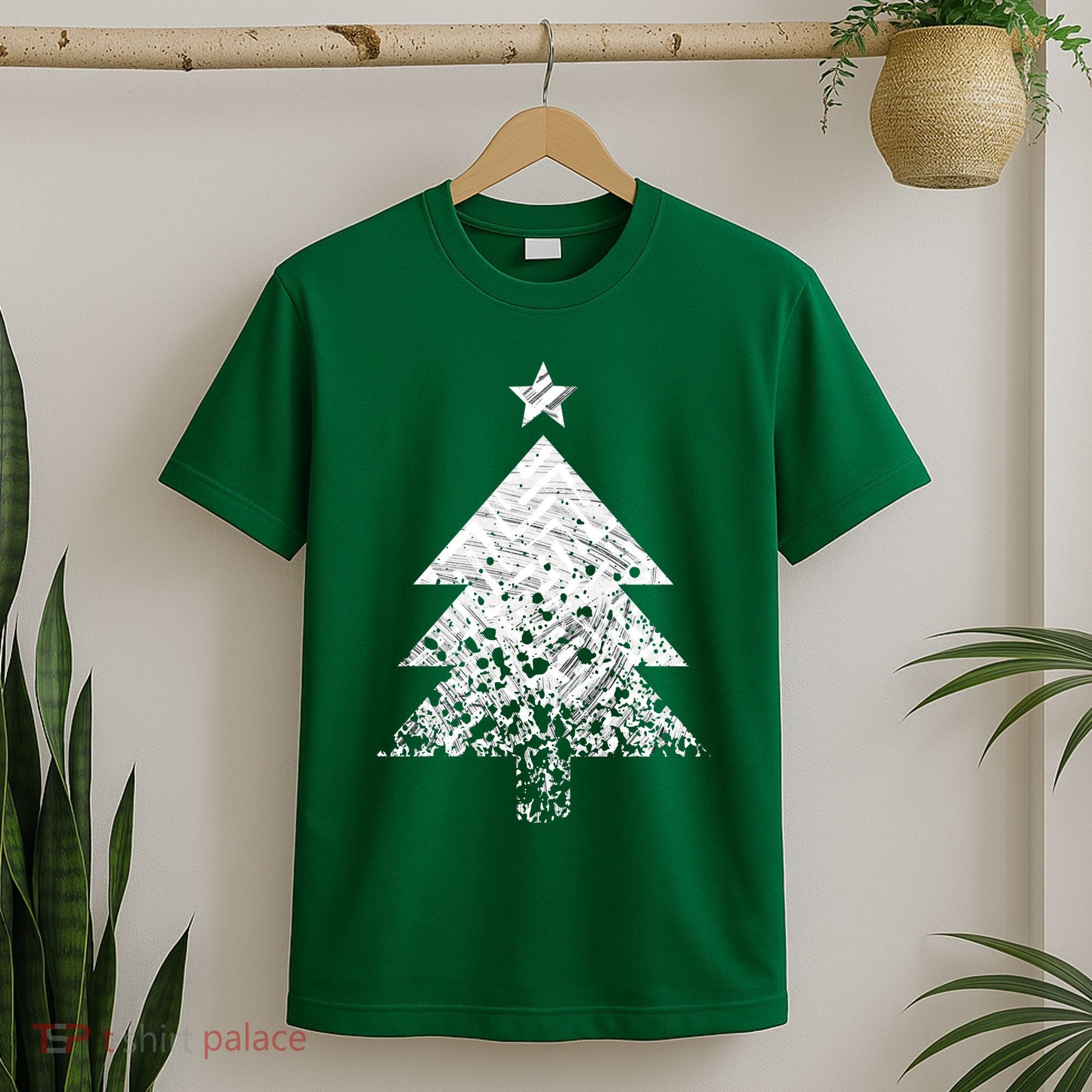 Abstract Big Christmas Tree T-Shirt
