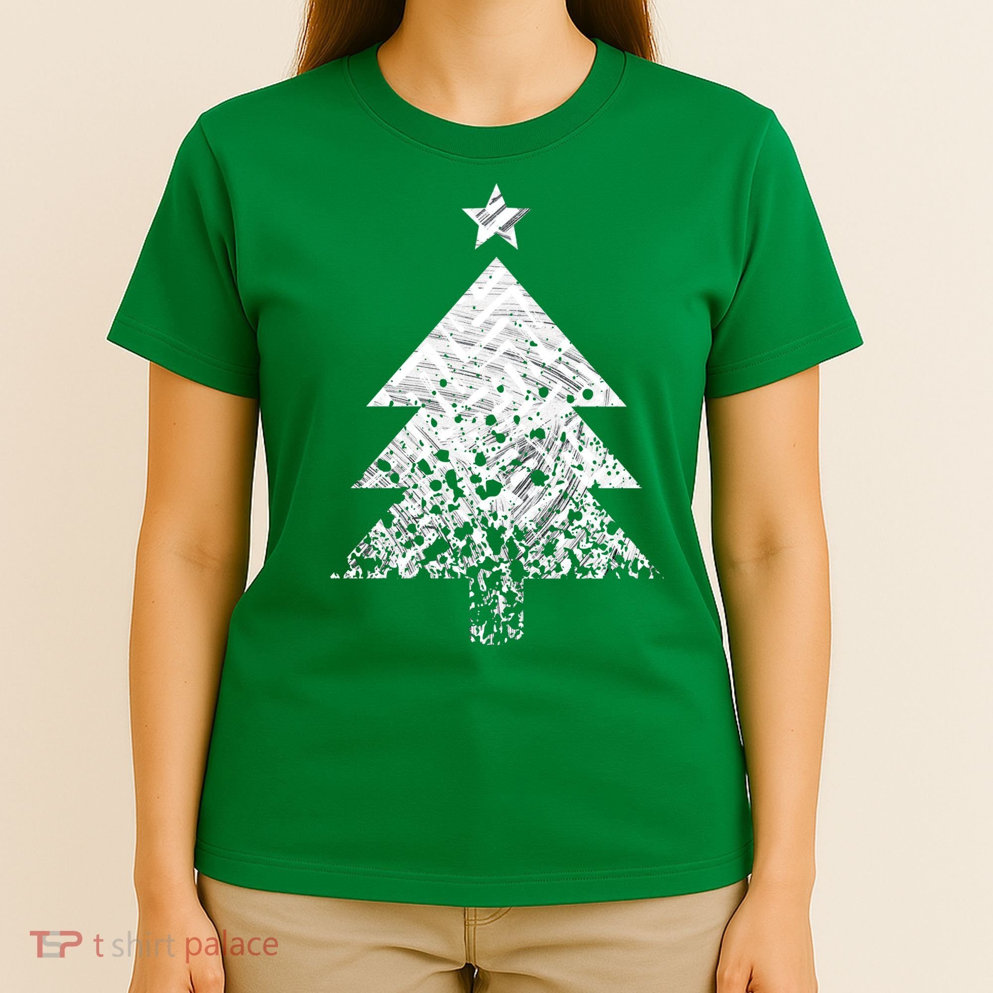 Abstract Big Christmas Tree T-Shirt
