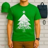 Abstract Big Christmas Tree T-Shirt thumb 6