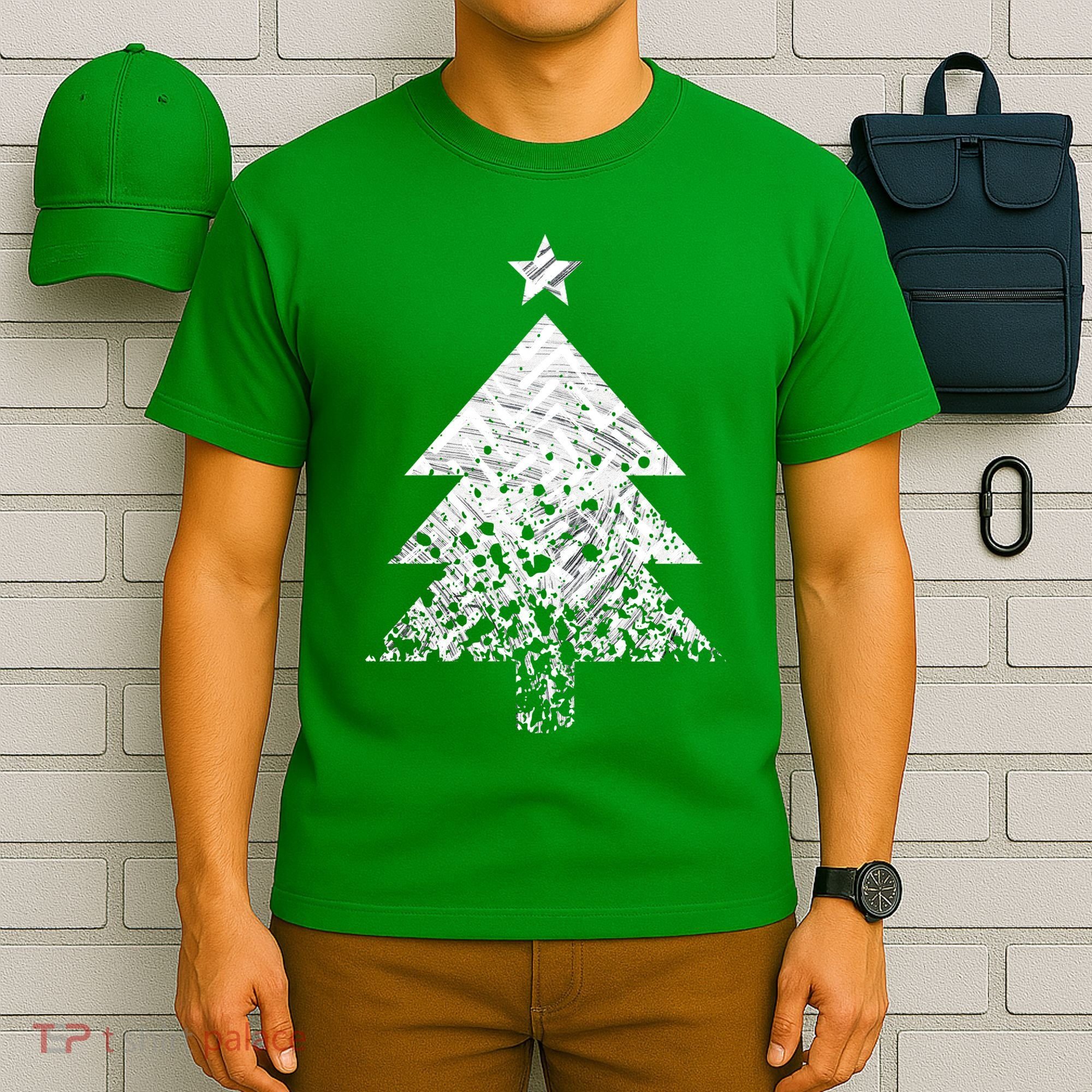 Abstract Big Christmas Tree T-Shirt
